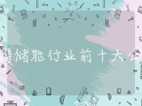 便携储能行业前十大公司