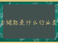 电力储能是什么行业类别