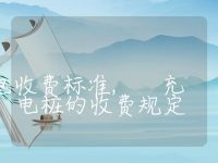 充电桩充电收费标准, 充电桩的收费规定