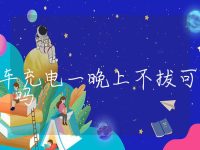 电动车充电一晚上不拔可以吗