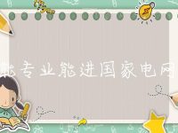 储能专业能进国家电网吗